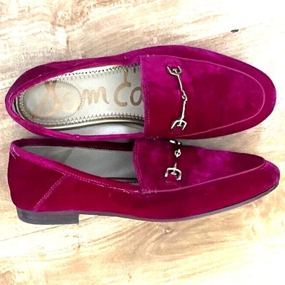 Sam Edelman Shoes - Sam Edelman Women's Size 6.5 Lorraine Loafer Maroon Velvet